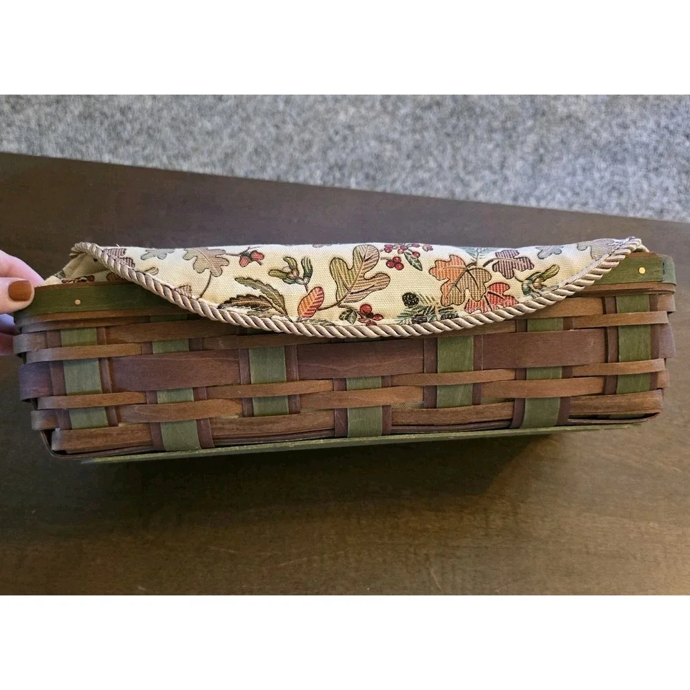 Longaberger 2008 Harvest Weave Bread Basket Combo Autumn Path  FALL